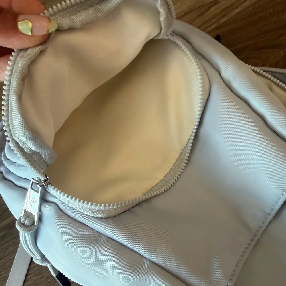 BearPaw Light Gray Sling Backpack